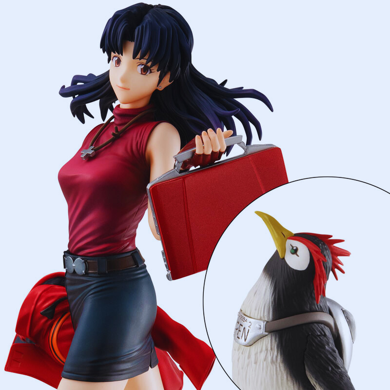 MegaHouse GALS Series Rebuild of Evangelion Misato Katsuragi and Penpen Figure