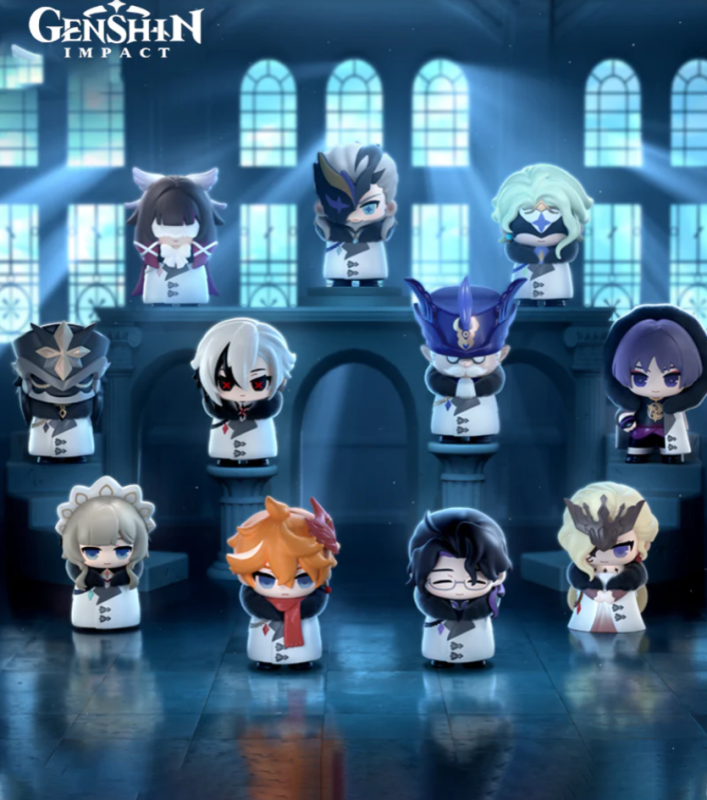 Genshin Genshin Impact Fatui Harbingers Chibi Blind Box Figures Set Of 9