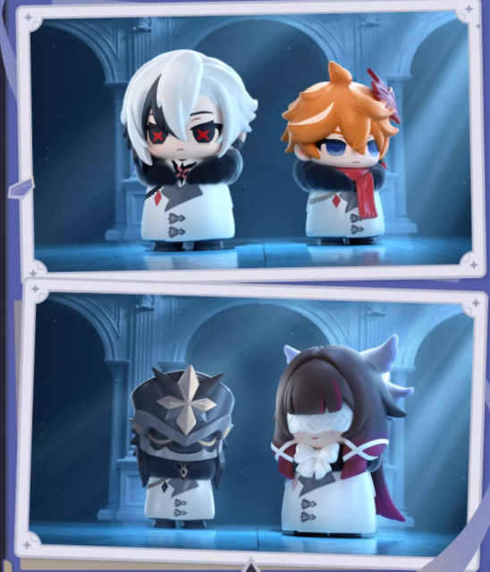 Genshin Genshin Impact Fatui Harbingers Chibi Blind Box Figures Set Of 9