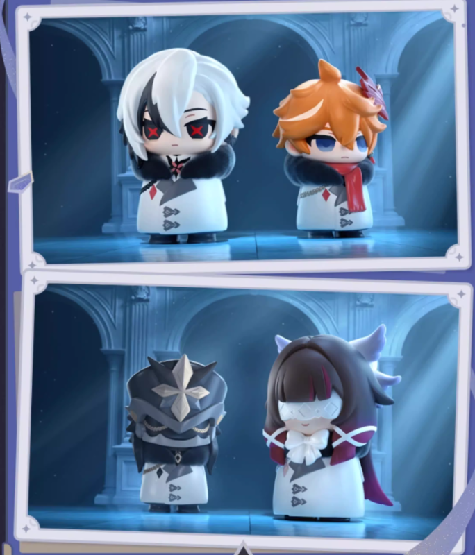 Genshin Genshin Impact Fatui Harbingers Chibi Blind Box Figures Set Of 9