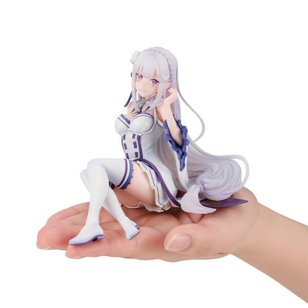 MegaHouse Re:Zero kara Hajimeru Isekai Seikatsu Emilia Melty Princess Tenohira Figure