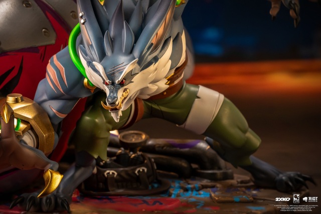 PURE ARTS Studio League of Legends 2XKO Jinx and Warwick VS Ahri and Ekko 1/ 10 Scale Statue