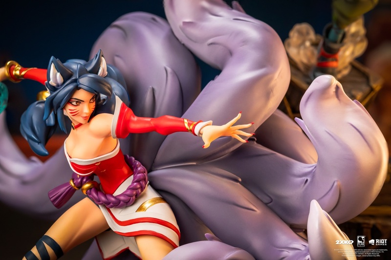 PURE ARTS Studio League of Legends 2XKO Jinx and Warwick VS Ahri and Ekko 1/ 10 Scale Statue