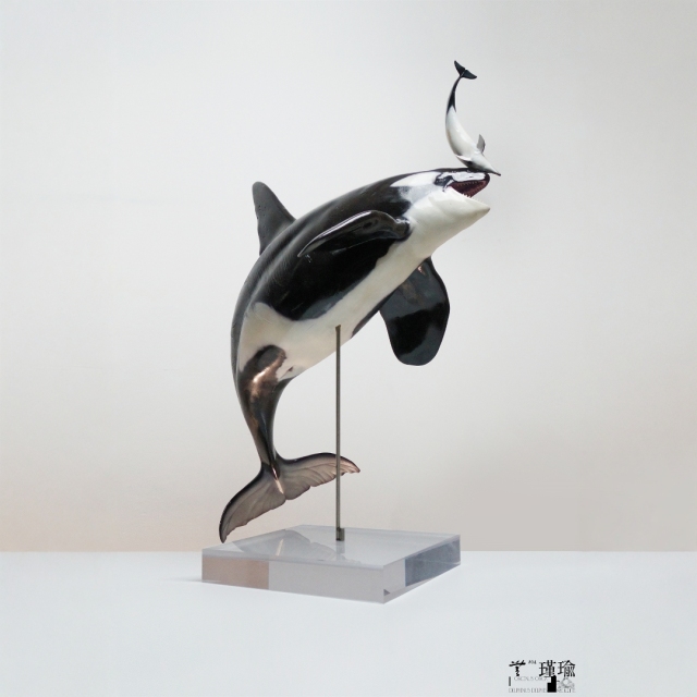 ReLife Studio WUSeries 04 Orca X Common Bottlenose Dolphin JIN YU 1/10 Statue
