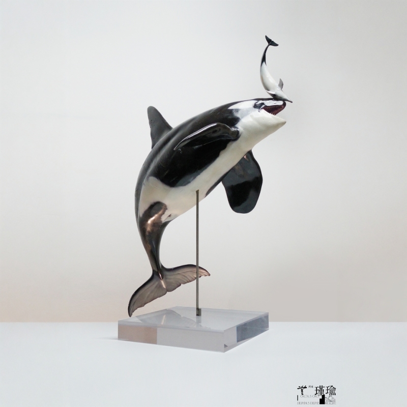 ReLife Studio WUSeries 04 Orca X Common Bottlenose Dolphin JIN YU 1/10 Statue