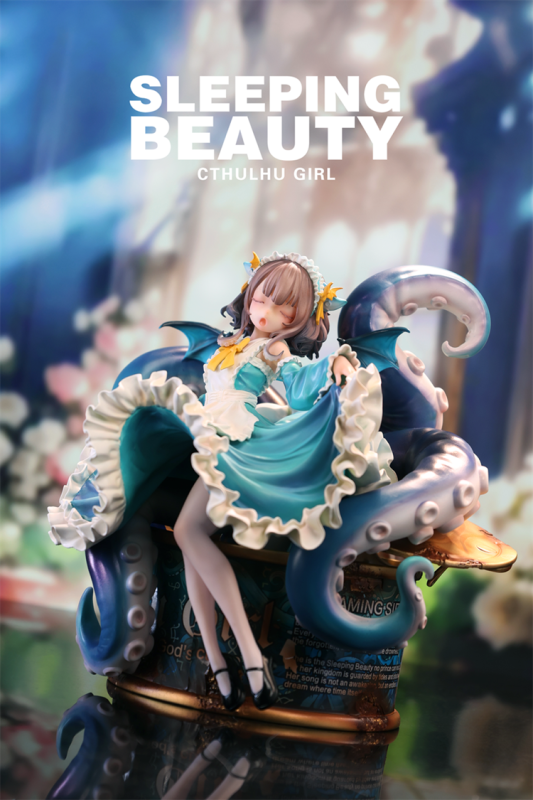 WeArtDoing Sleeping Beauty Cthulhu Girl Phantom Blue Figure