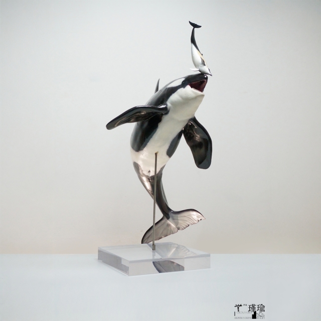 ReLife Studio WUSeries 04 Orca X Common Bottlenose Dolphin JIN YU 1/10 Statue