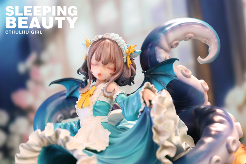 WeArtDoing Sleeping Beauty Cthulhu Girl Phantom Blue Figure