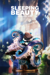 WeArtDoing Sleeping Beauty Cthulhu Girl Phantom Blue Figure