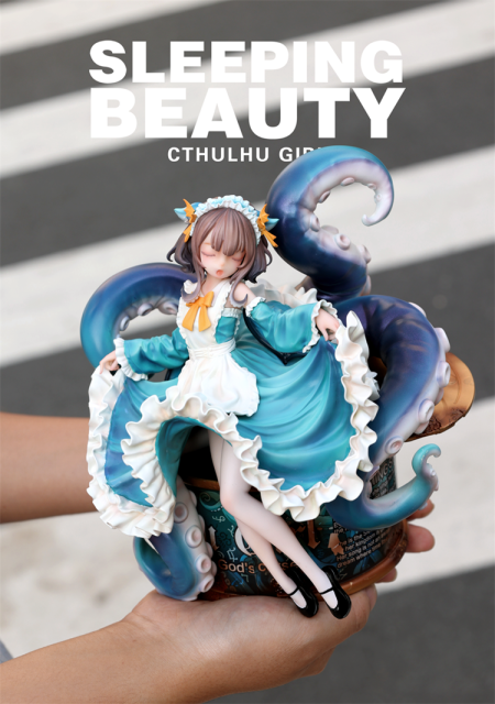 WeArtDoing Sleeping Beauty Cthulhu Girl Phantom Blue Figure
