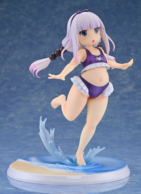 Kaitendo Miss Kobayashi's Dragon Maid Kanna Kamui: Excited to Wear a Swimsuit at Home Ver. Purple 1/6 Figure