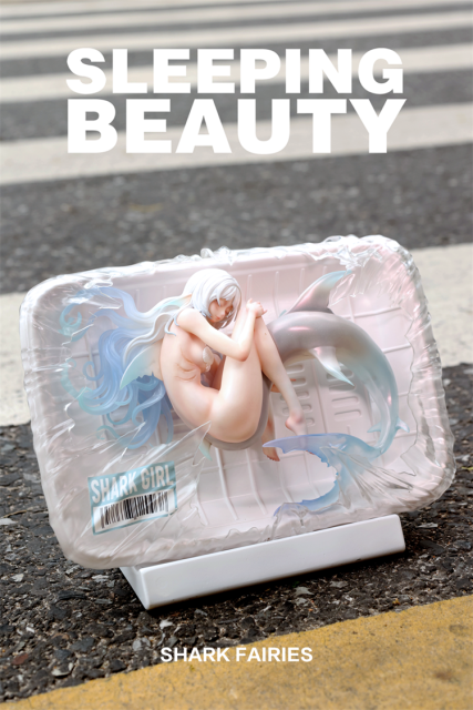 WeArtDoing Sleeping Beauty Shark Fairies Silver Fin Figure