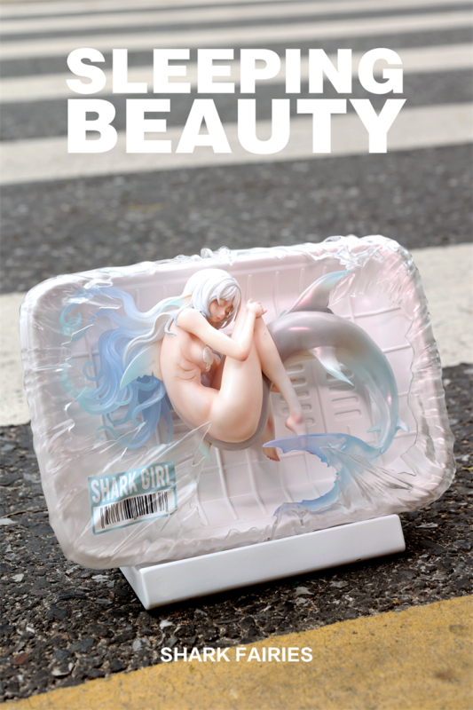 WeArtDoing Sleeping Beauty Shark Fairies Silver Fin Figure