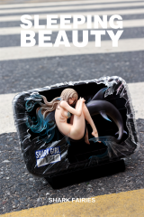 WeArtDoing Sleeping Beauty Shark Fairies Black Fin Figure