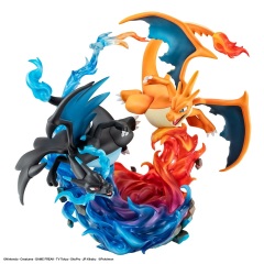 MegaHouse G.E.M. EX Series Pokemon Mega Charizard X  Mega Charizard Y Figure