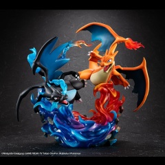MegaHouse G.E.M. EX Series Pokemon Mega Charizard X  Mega Charizard Y Figure