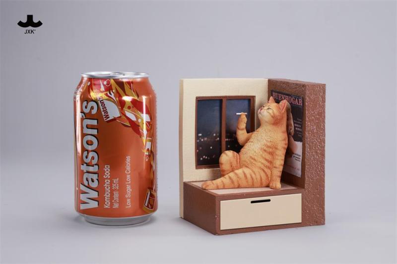 JXK Studio Philosopher Cat at the Windowsill JXK317-A/B/C/D