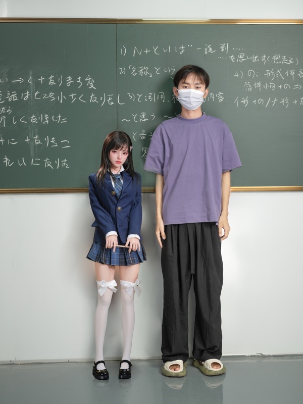 HSDoll 135cm Height Articulated Premium Custom Silicone Doll JK Student
