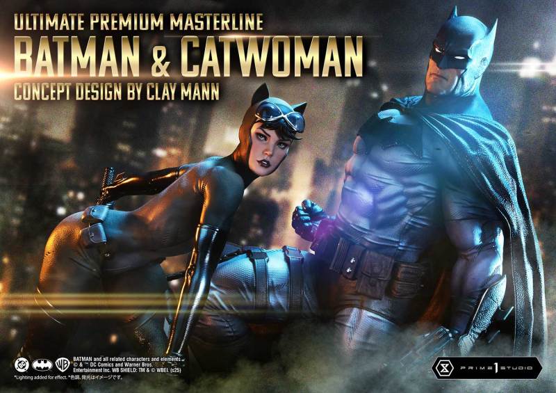 Prime 1 Studio Ultimate Premium Masterline Batman Comics Batman x Catwoman Concept Design by CLAY MANN  UPMDC-13/UPMDC-13S