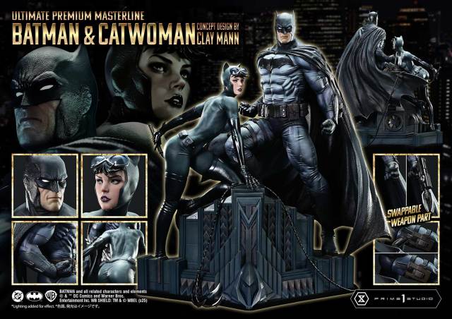 Prime 1 Studio Ultimate Premium Masterline Batman Comics Batman x Catwoman Concept Design by CLAY MANN  UPMDC-13/UPMDC-13S