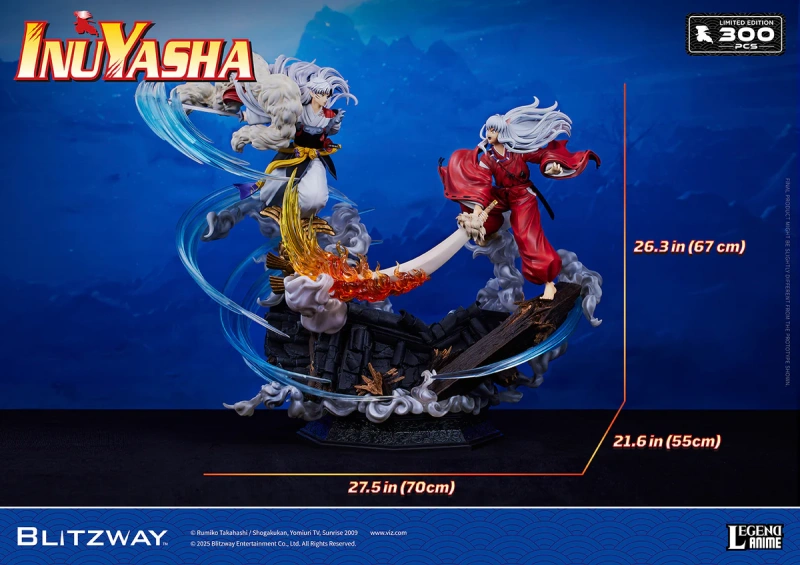 Legend Anime Inuyasha x Sesshomaru 1/6 Statue By BLITZWAY
