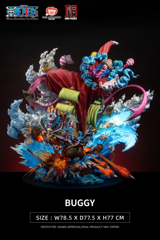 ONE PIECE New Yonko BUGGY Limited Edition Statue By JIMEI PALACE Studio