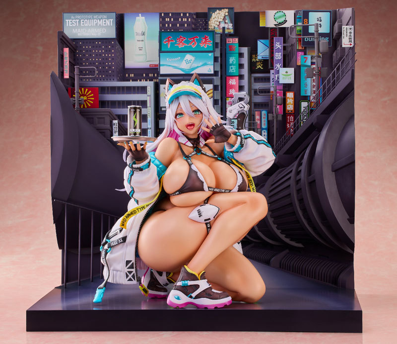 NOCTURNAS Meido-Busou:Ax Street ver. Pixel Philia Edition 1/4 Figure (Single Shipment) (Cast Off Version)