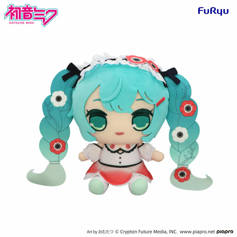 FURYU Hatsune Miku KYURUMARU Big Plush Toy Anemone