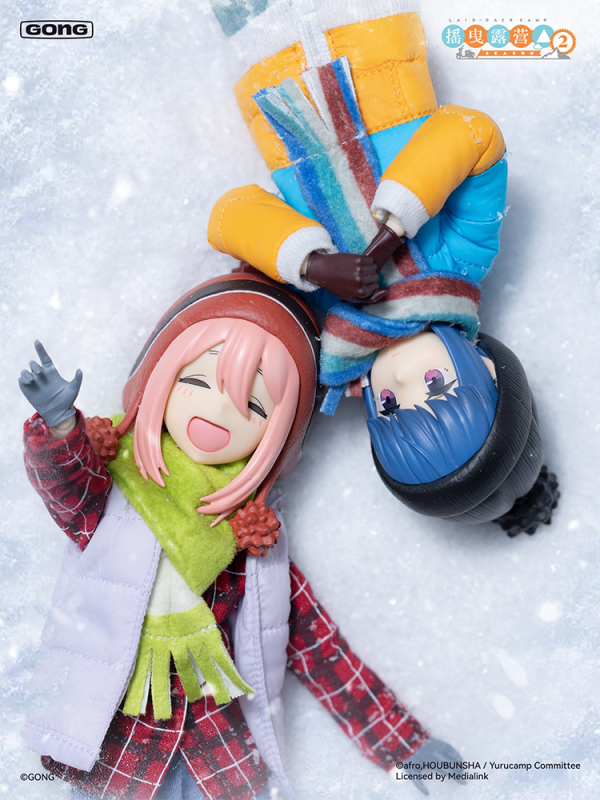 GONG Laid‑Back Camp 1/8 Action Figure Nadeshiko Kagamihara x Rin Shima