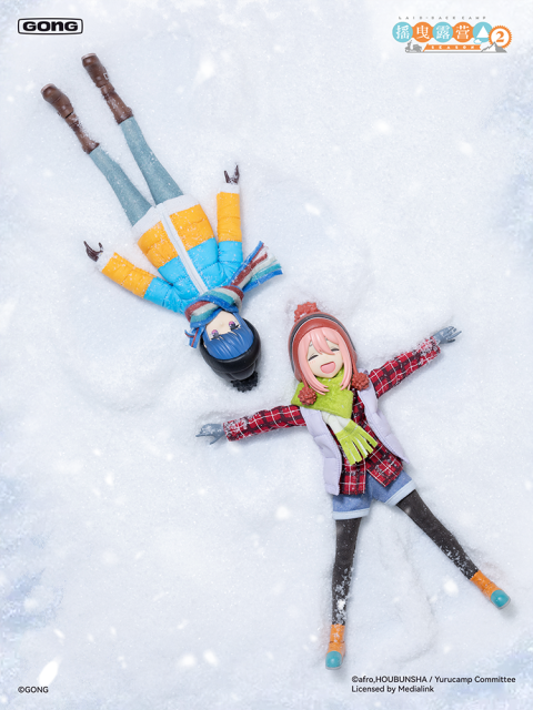 GONG Laid‑Back Camp 1/8 Action Figure Nadeshiko Kagamihara x Rin Shima