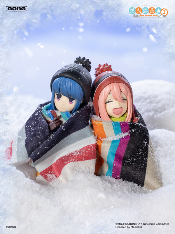 GONG Laid‑Back Camp 1/8 Action Figure Nadeshiko Kagamihara x Rin Shima