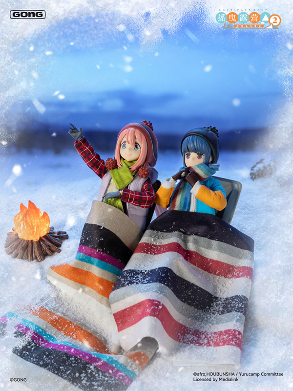 GONG Laid‑Back Camp 1/8 Action Figure Nadeshiko Kagamihara x Rin Shima
