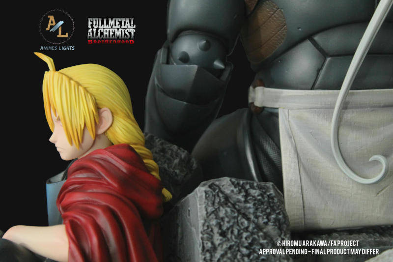 Animes Lights FULLMETAL ALCHEMIST BROTHERHOOD EDWARD ET x ALPHONSE ELRIC 1/6 Statue