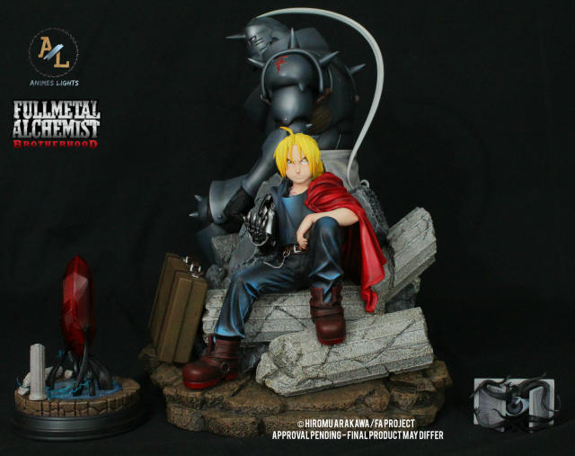 Animes Lights FULLMETAL ALCHEMIST BROTHERHOOD EDWARD ET x ALPHONSE ELRIC 1/6 Statue