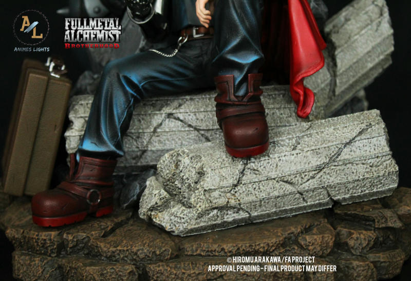 Animes Lights FULLMETAL ALCHEMIST BROTHERHOOD EDWARD ET x ALPHONSE ELRIC 1/6 Statue