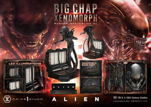 Prime 1 Studio Museum Masterline XL Alien Film Big Chap Xenomorph Regular Ver. 1/3 Scale Statue MMXLAL-04 MMXLAL-04S