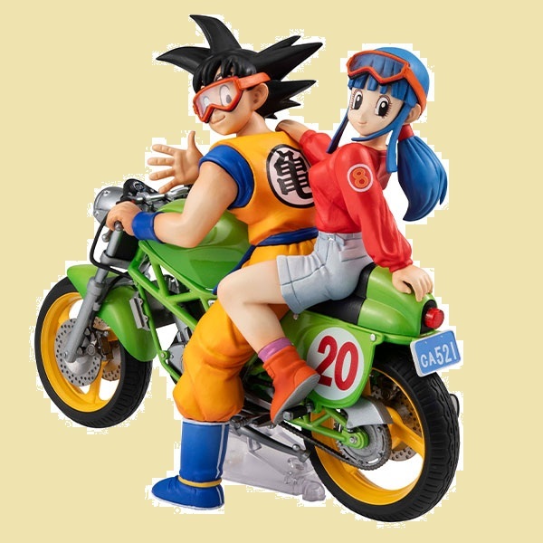 MegaHouse Desktop Real McCoy Dragon Ball Z 05 Son Goku and Chichi Exclusive Reproduction Version Figure
