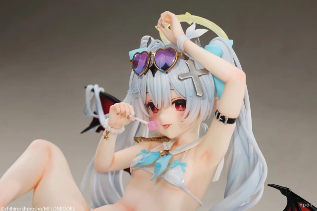 MIYABI x PURE Chihiro Illustration Silver-haired Girl Summer Ver. 1/6 Scale Figure