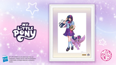 Kotobukiya My Little Pony Equestria Girls Framed Character Art Twilight Sparkle x Pinkie Pie