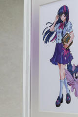 Kotobukiya My Little Pony Equestria Girls Framed Character Art Twilight Sparkle x Pinkie Pie