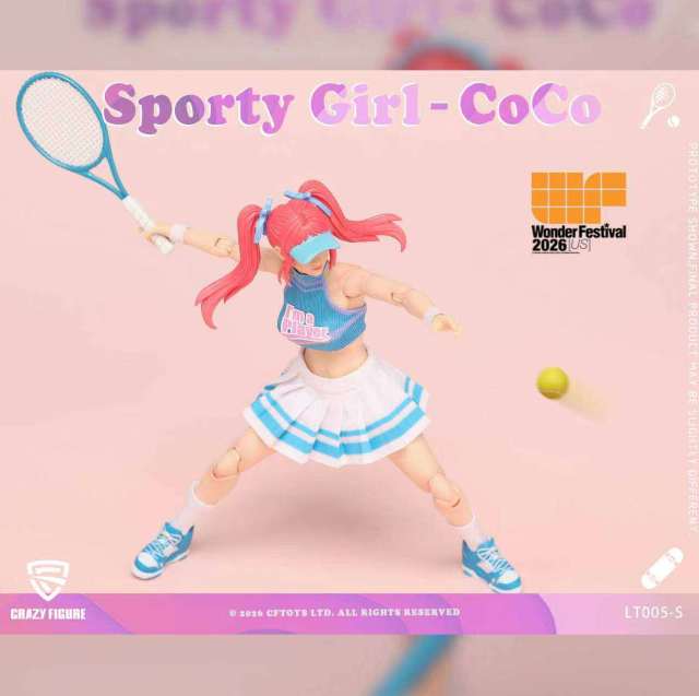 Crazy Figure Sports Girl Cocoa Action Figure 2026 Wonder Festival USA Exclusive