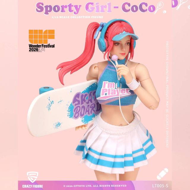 Crazy Figure Sports Girl Cocoa Action Figure 2026 Wonder Festival USA Exclusive