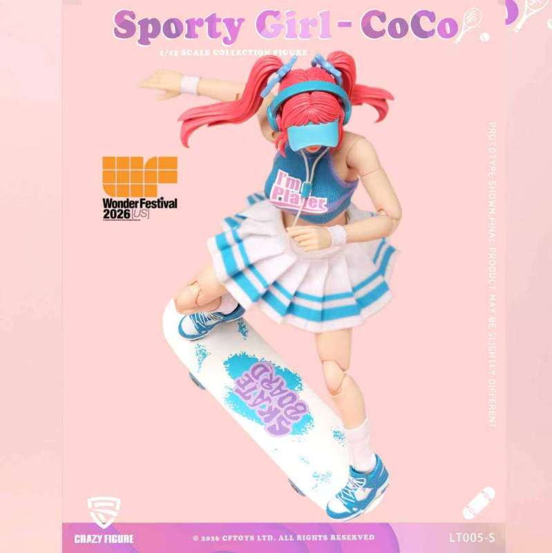 Crazy Figure Sports Girl Cocoa Action Figure 2026 Wonder Festival USA Exclusive