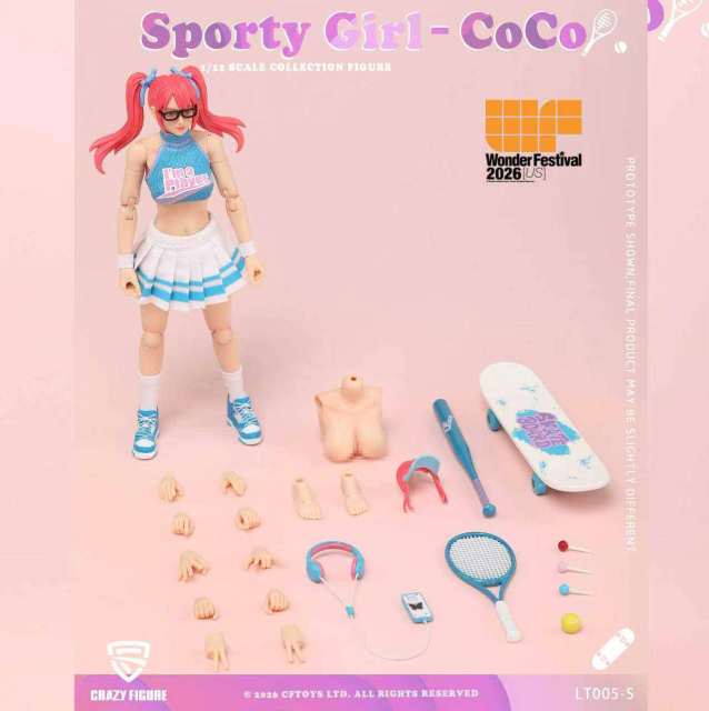 Crazy Figure Sports Girl Cocoa Action Figure 2026 Wonder Festival USA Exclusive