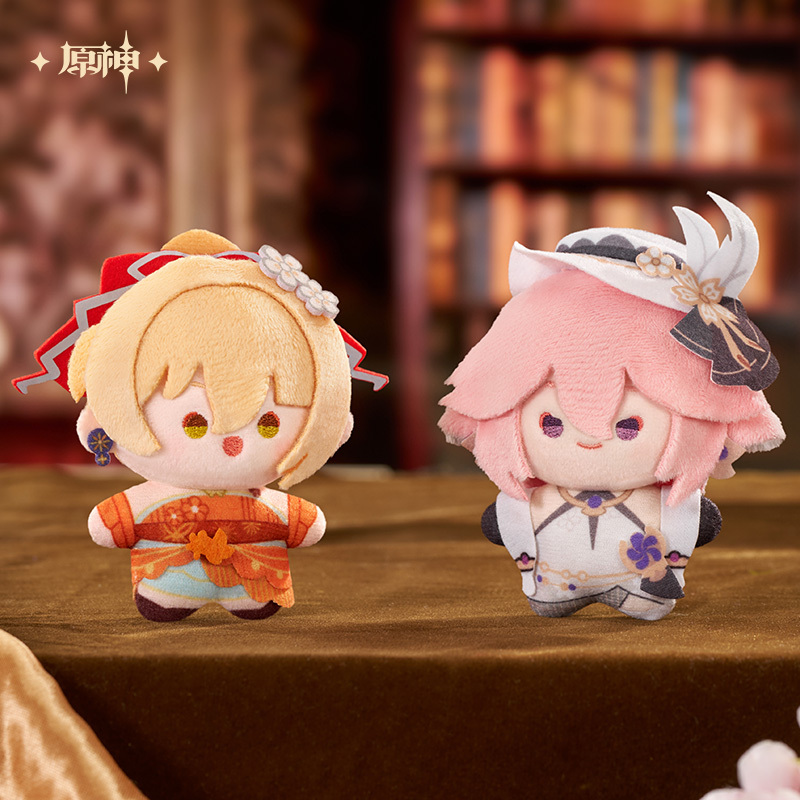 miHoYo Genshin Impact Splendid Banquet Series Q Version Plush Charm Blind Box Full Set