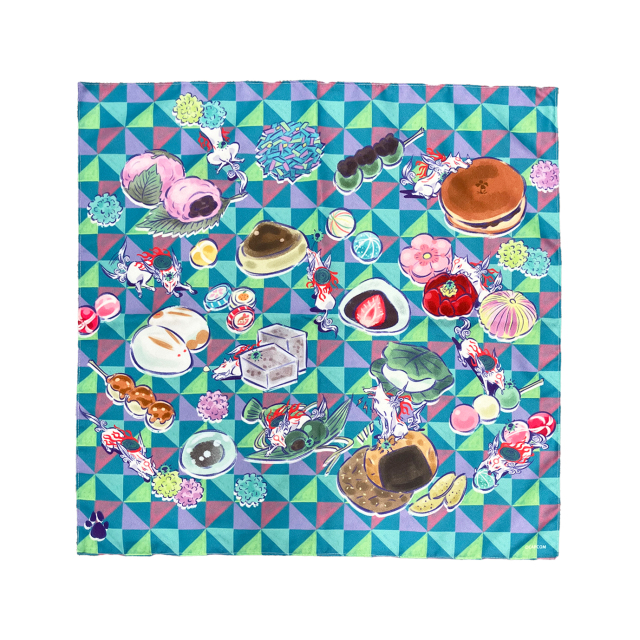 Capcom Okami 20th Anniversary Reproduction Art Project Furoshiki By Mari Shimazaki Okami 11th Anniversary