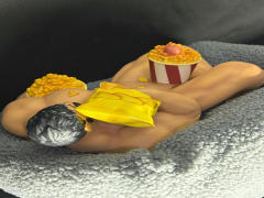 Salted Fish Uncle's Day Off Resin Statue