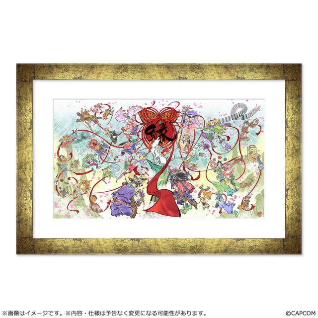 Capcom Okami 20th Anniversary Art Chara Fine Graph with Frame