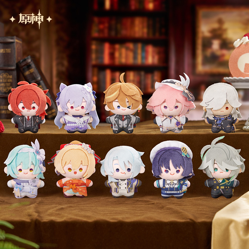 miHoYo Genshin Impact Splendid Banquet Series Q Version Plush Charm Blind Box Full Set