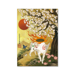 Capcom Okami 20th Anniversary Reproduction Art Project B2 Poster From Kenichiro Yoshimura Okami 11th Anniversary